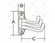 SOPORTE PERCHA INOX 316