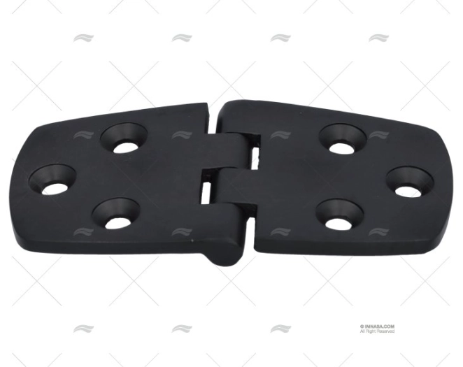 DOBRADIÇA DOWN 37x75mm INOX 316 PRETO M MARINE TOWN