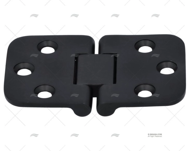 FLUSH HINGE 42x70.5mm DOWN DULL BLACK MARINE TOWN