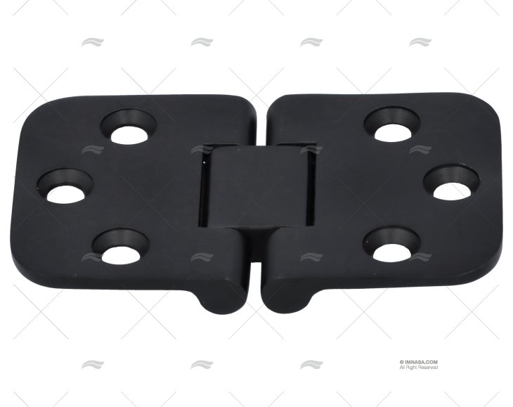 FLUSH HINGE 42x70.5mm DOWN DULL BLACK MARINE TOWN