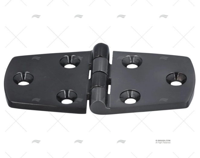 BLACK UTILITY HINGE UP 37,5 X 76,5mm SS3 MARINE TOWN