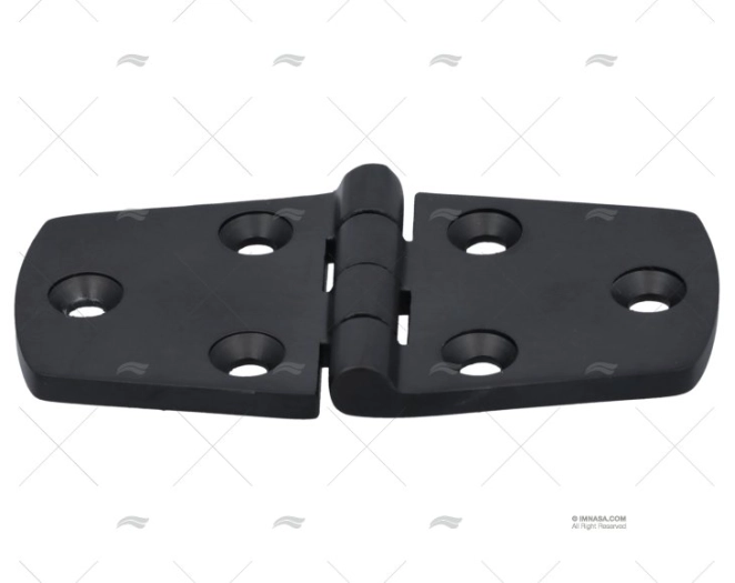 DOBRADIÇA UP 37.5x76.5mm INOX 316 PRETO M MARINE TOWN