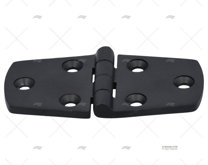 UTILITY HINGE 37.5x76.5mm UP DULL BLACK MARINE TOWN