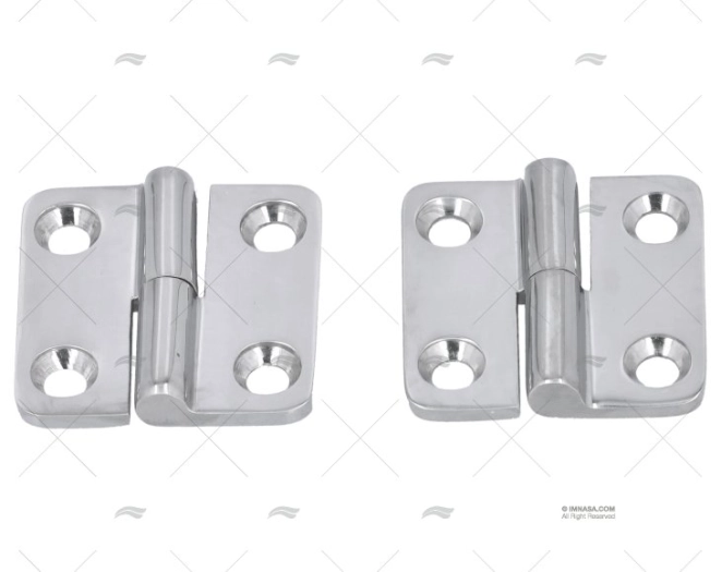 DOBRADIÇA DIREITA SUPERIOR 37 X 37mm INOX 316 (2U) MARINE TOWN