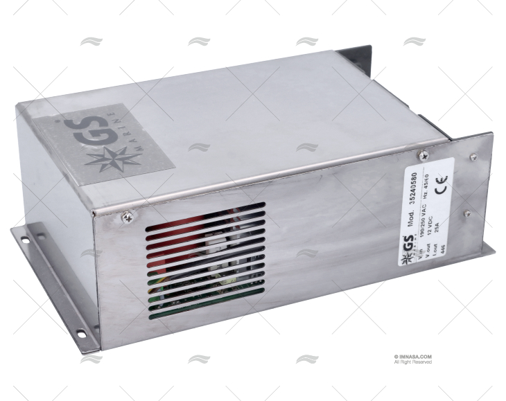 CARREGADOR 12V  25A PLUS GS MARINE