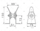 PLATFORM BOW ROLLER 51mm INOX