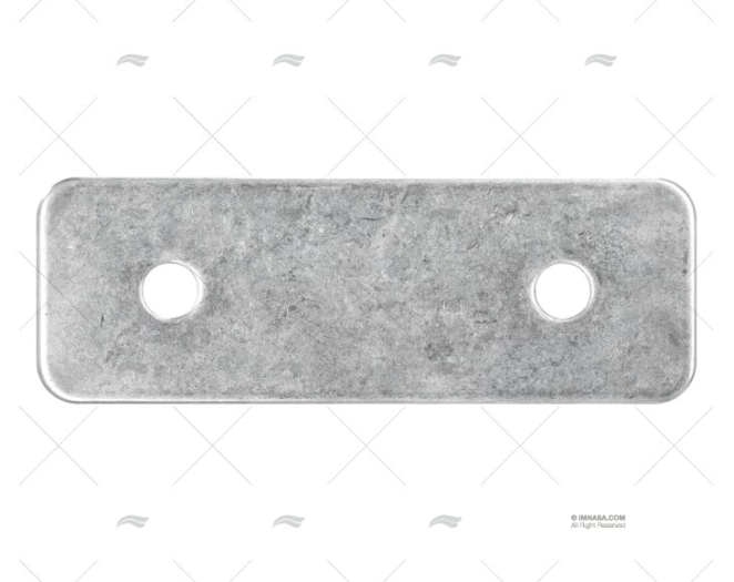 PIASTRA BASE INOX SS 316 128X44X3mm