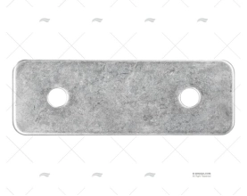 PIASTRA BASE INOX SS 316 128X44X3mm