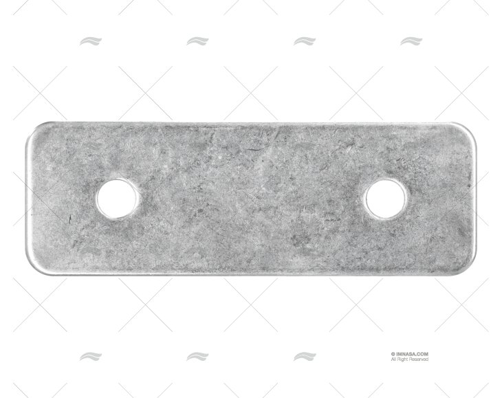 PIASTRA BASE INOX SS 316 128X44X3mm