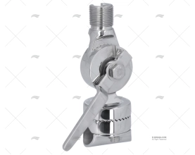BASE ANTENNA CORRIMANO 22-25mm INOX 316