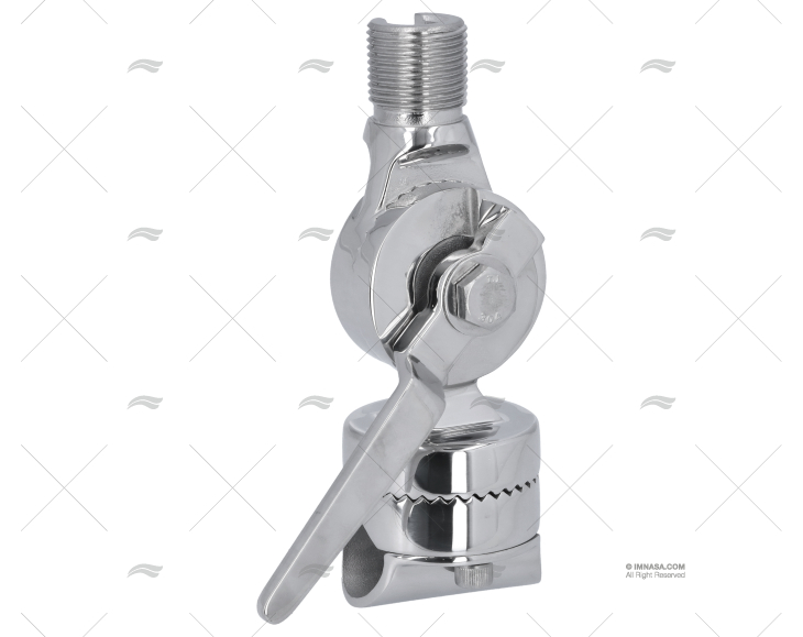 BASE ANTENNA CORRIMANO 22-25mm INOX 316