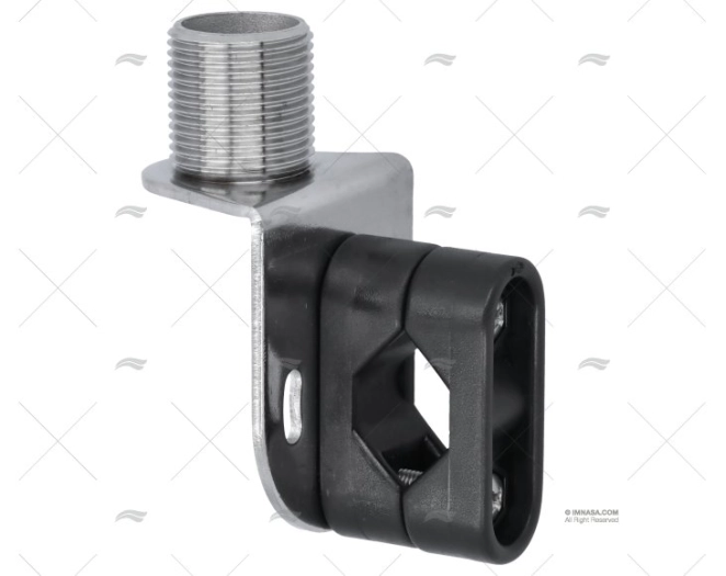 BASE ANTENNA CORRIMANO 22-25mm INOX 316