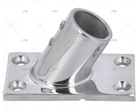 CASQUILHO DO LEME 60º 22mm INOX FUND BASE RECTANGU