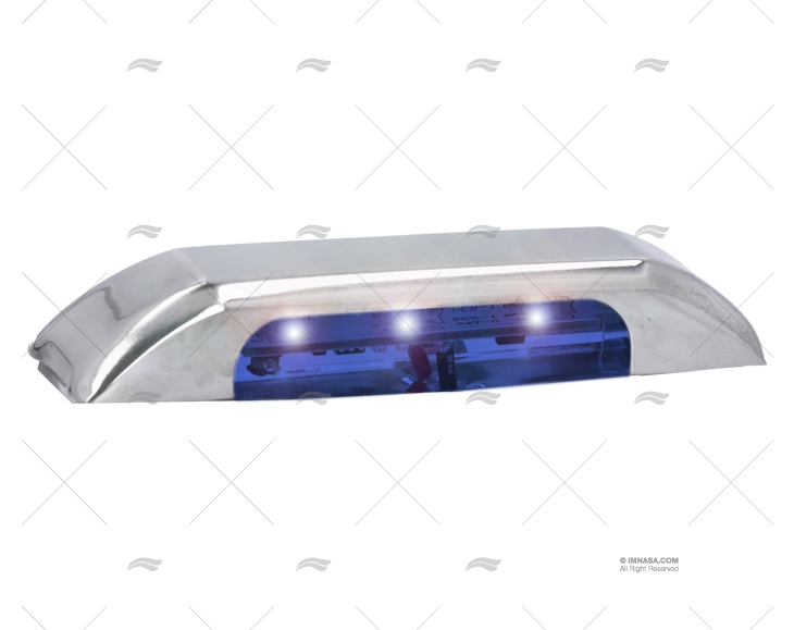 LED CORTESIA BAIXO AZUL IP67 9-28V SS