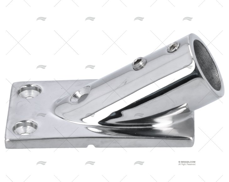 CASQUILHO DO LEME RETANGULAR INOX 22mm 30º