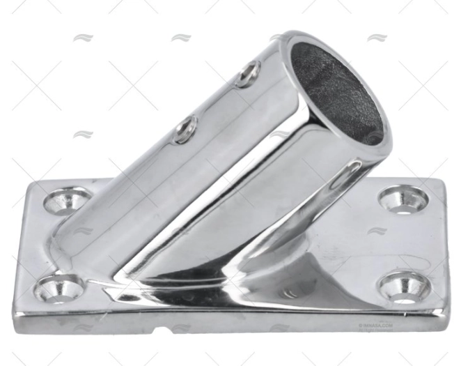 CASQUILHO DO LEME INOX PARA VARANDA 22mm 45º