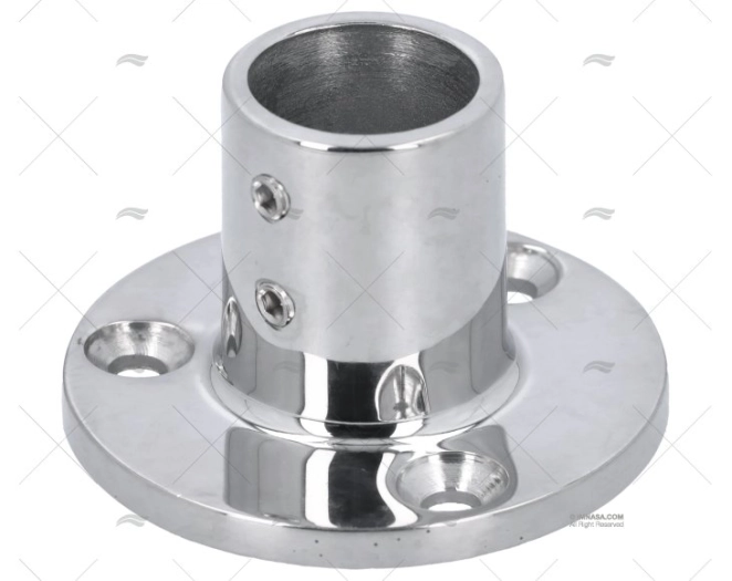 CASQUILHO DO LEME 90º 25mm INOX FUND BASE REDONDA
