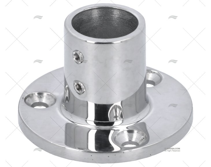 CASQUILHO DO LEME 90º 25mm INOX FUND BASE REDONDA