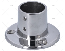 CASQUILHO DO LEME 90º REDONDO INOX SS 316 32mm