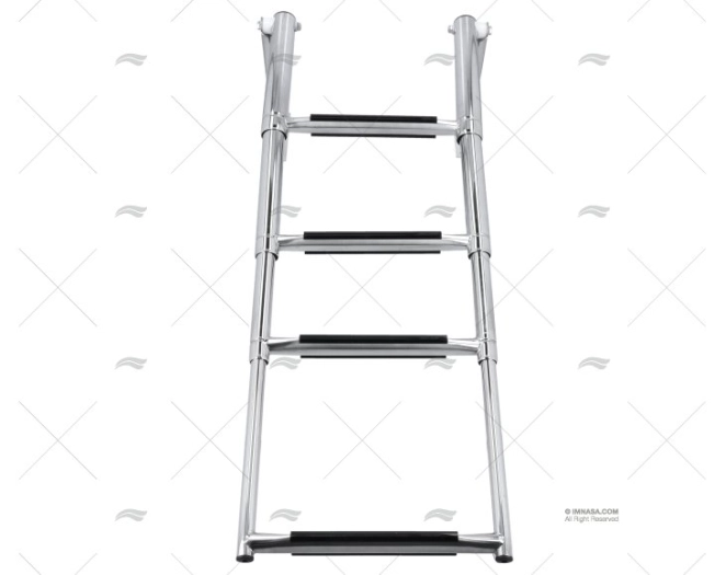 TELESCOPING DROP LADDER 4 STEPS INOX