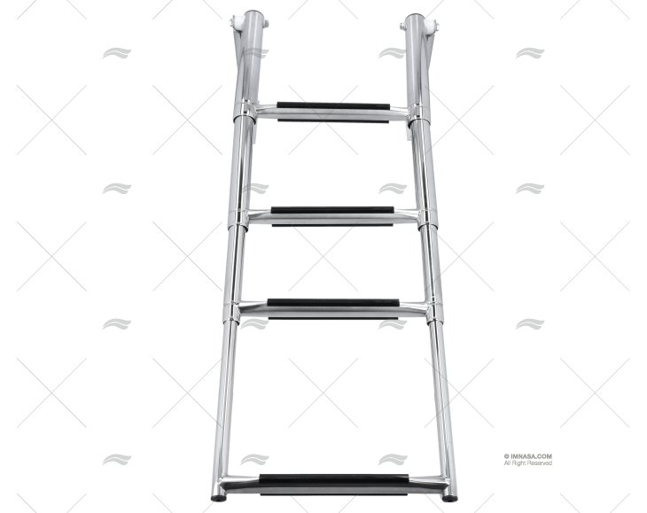 TELESCOPING DROP LADDER 4 STEPS INOX