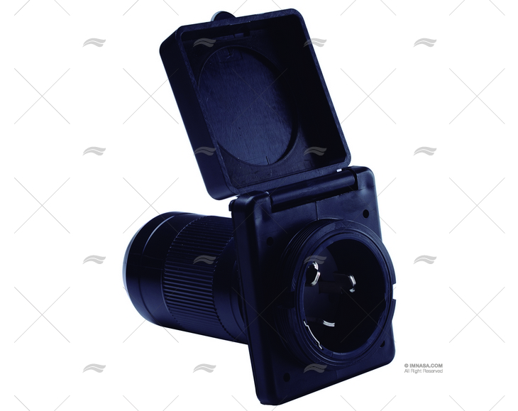 BASE ELÉCTRICA POPA MACHO 15A(30) PRETA