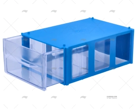 CAIXA PORTA-OBJETOS AZUL 1C.14.5X9.5X5.5C