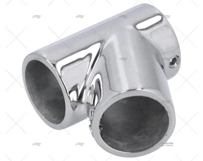 BOCCOLA PER SCALMO 60º 25mm INOX FONDELLO BASE T TUBO