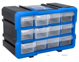 CAIXA PORTA-OBJETOS AZUL 12C.29.5X19.5X16