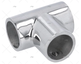 CASQUILHO DO LEME 90º 22mm INOX FUNDO BASE T TUBO