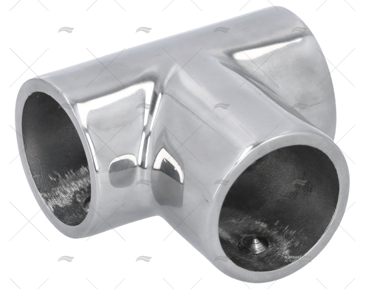 CASQUILHO DO LEME 90º 25mm INOX FUNDIDO BASE T TUBO