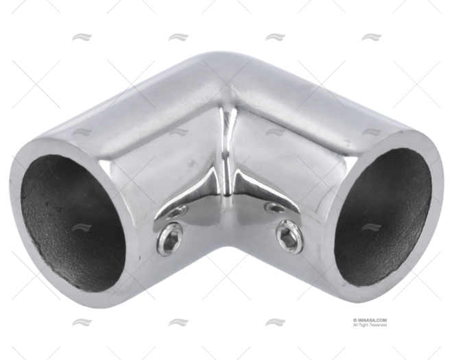 BOCCOLA PER SCALMO 90º 22mm INOX FONDELLO BASE L TUBO