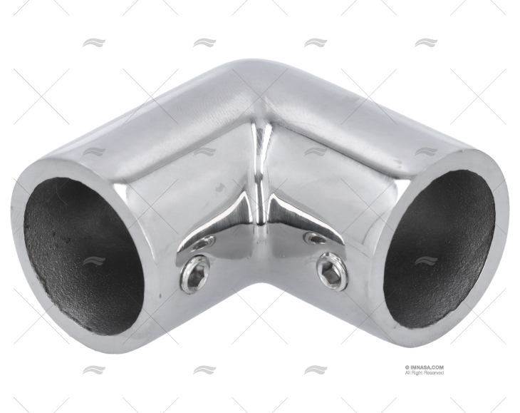 BOCCOLA PER SCALMO 90º 22mm INOX FONDELLO BASE L TUBO