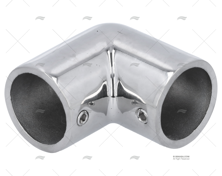 CASQUILHO DO LEME 90º 25mm INOX FUNDO BASE L TUBO