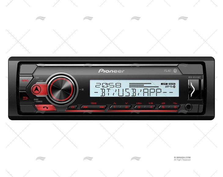 RÁDIO PIONEER MVHMS410BT RDS USB AZUL SP