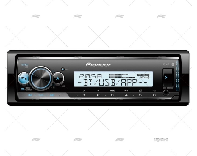 RADIO PIONNER MVH-S520BT RDS USB BLUE SP PIONEER