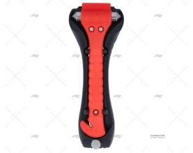 MARTILLO ROMPE-CRISTALES C/ARNES ROJO