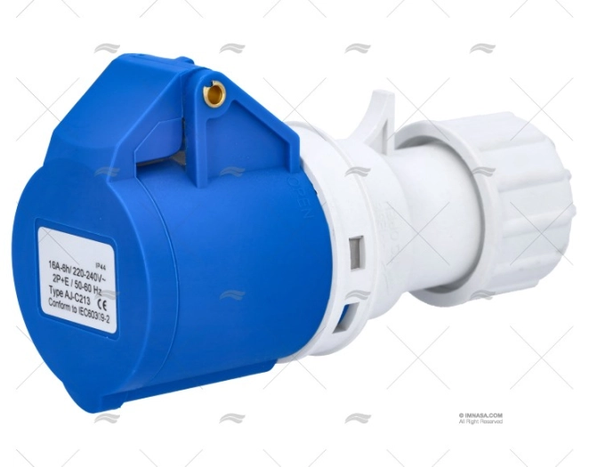 FICHA ELÉTRICA FÊMEA 230V 16A 3P 6h IP44