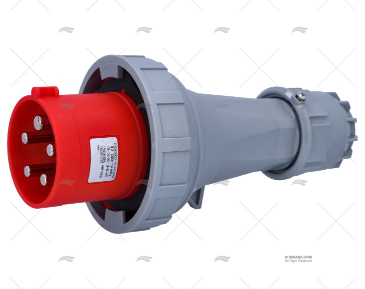 FICHA ELÉCTRICA MACHO 400V 63A 5P 6h IP67