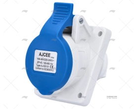 BASE ELÉC. POPA FÊMEA 230V 16A 3P 6h IP