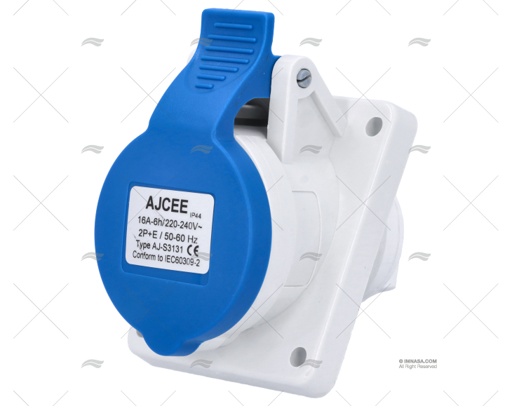 BASE ELÉC. POPA FÊMEA 230V 16A 3P 6h IP