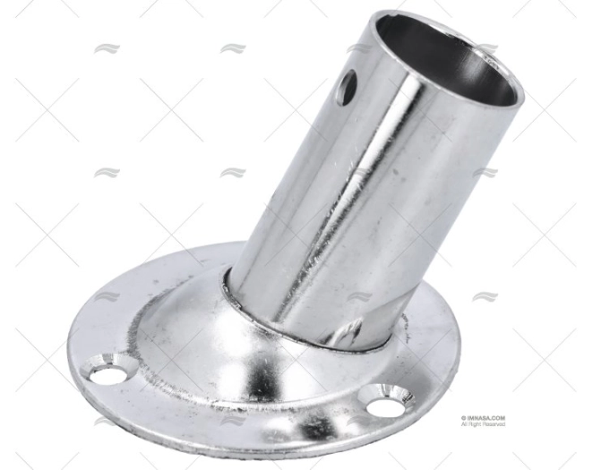 CASQUILHO DO LEME 60º 22mm INOX BASE 60mm DIÂM