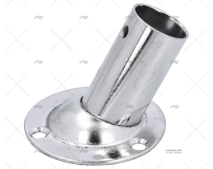 PLATINE 60º 22MM BASE 60MM INOX