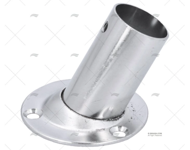 BOCCOLA PER SCALMO 60º 25mm INOX BASE 60mm DIA