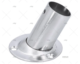 CASQUILHO DO LEME 60º 25mm INOX BASE 60mm DIA