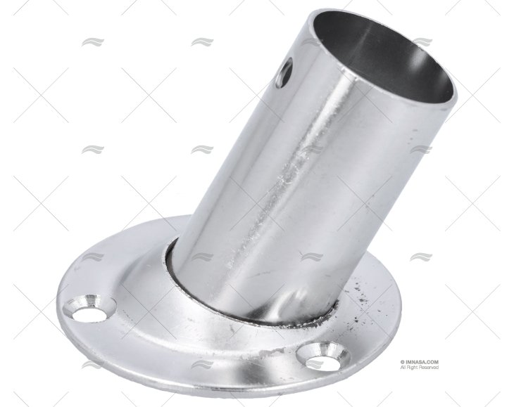 BOCCOLA PER SCALMO 60º 25mm INOX BASE 60mm DIA