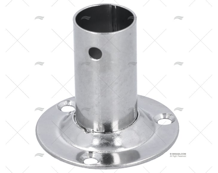 PLATINE 90º 22MM BASE 60MM INOX