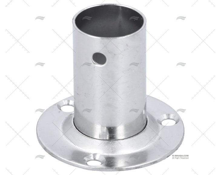 CASQUILHO DO LEME 90º 25mm INOX BASE 60mm DIÂM