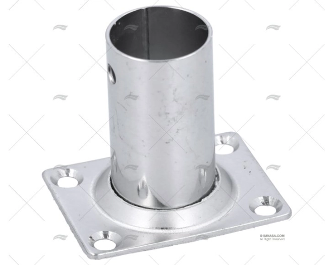 CASQUILHO DO LEME 90º 25mm INOX BASE 56X24mm
