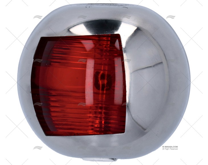 LUZ NAVEGAÇÃO  INOX BOMBORDO <12 m IMNASA